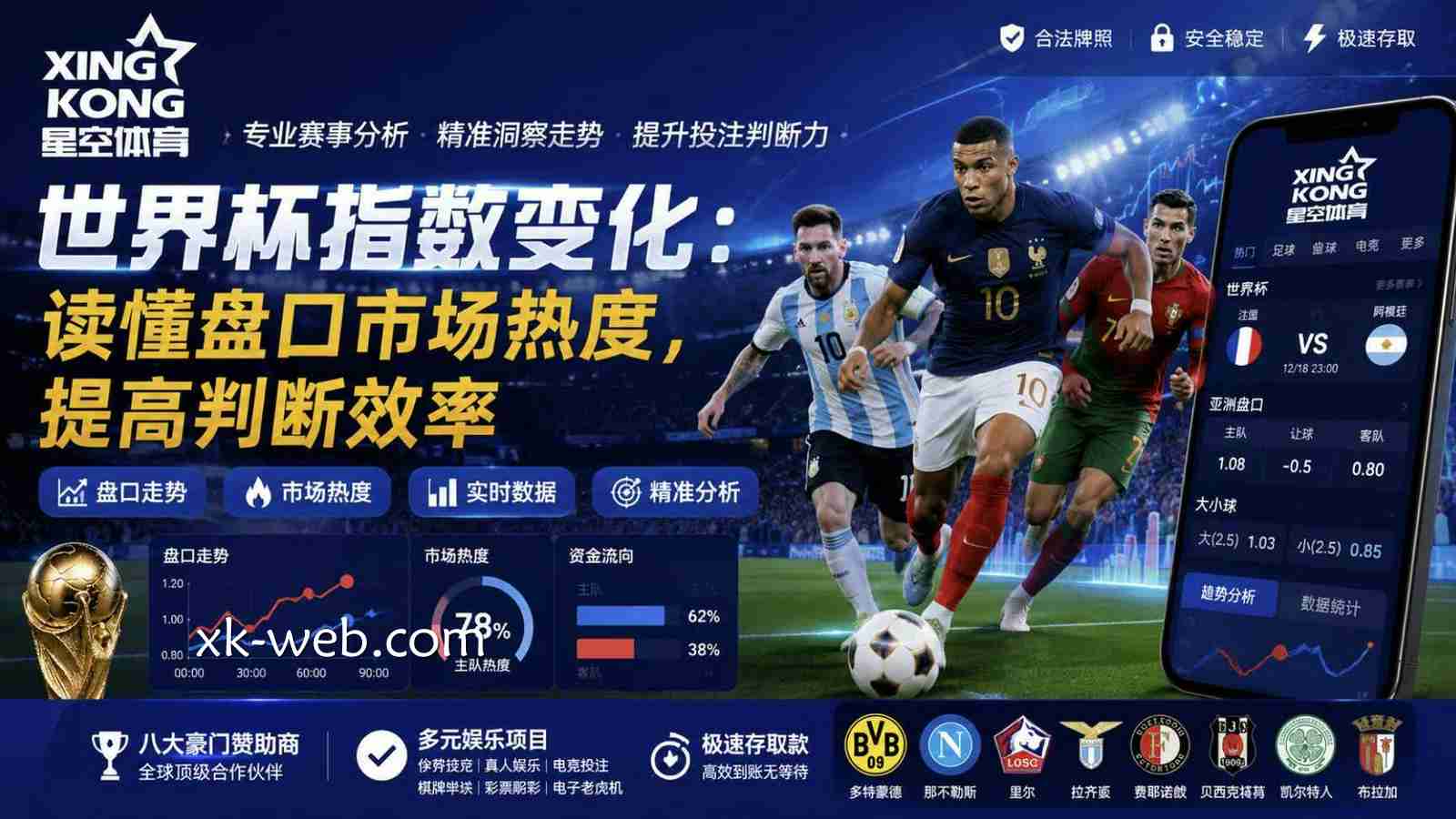星空体育世界杯指数变化：读懂盘口市场热度，提高判断效率