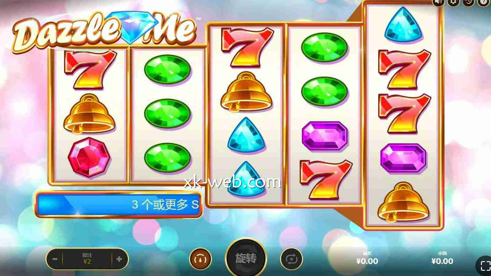 星空体育 | 《炫目宝石》老虎机主盘面