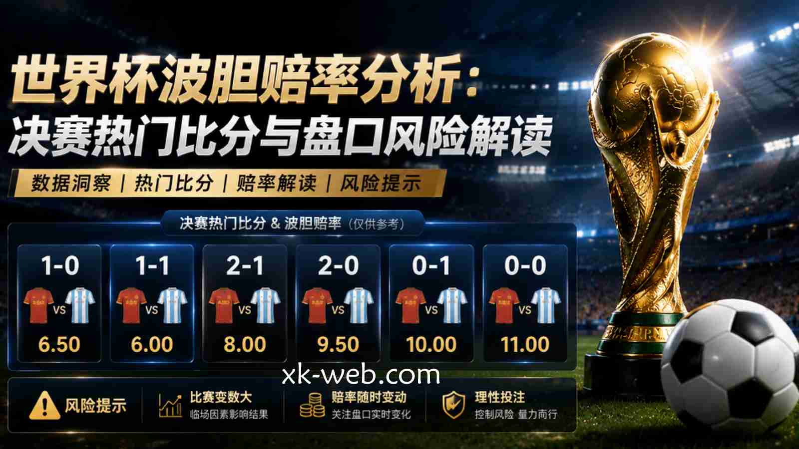 星空体育世界杯波胆赔率分析：决赛热门比分与盘口风险解读