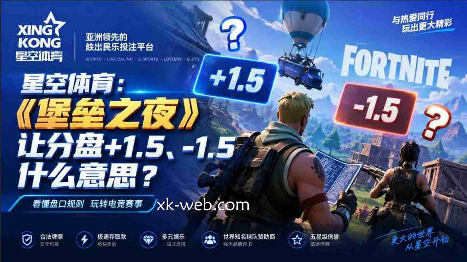 星空体育：《堡垒之夜》让分盘+1.5、-1.5什么意思？