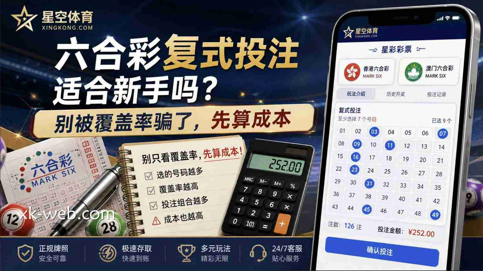星空体育六合彩复式投注适合新手吗?别被覆盖率骗了,先算成本